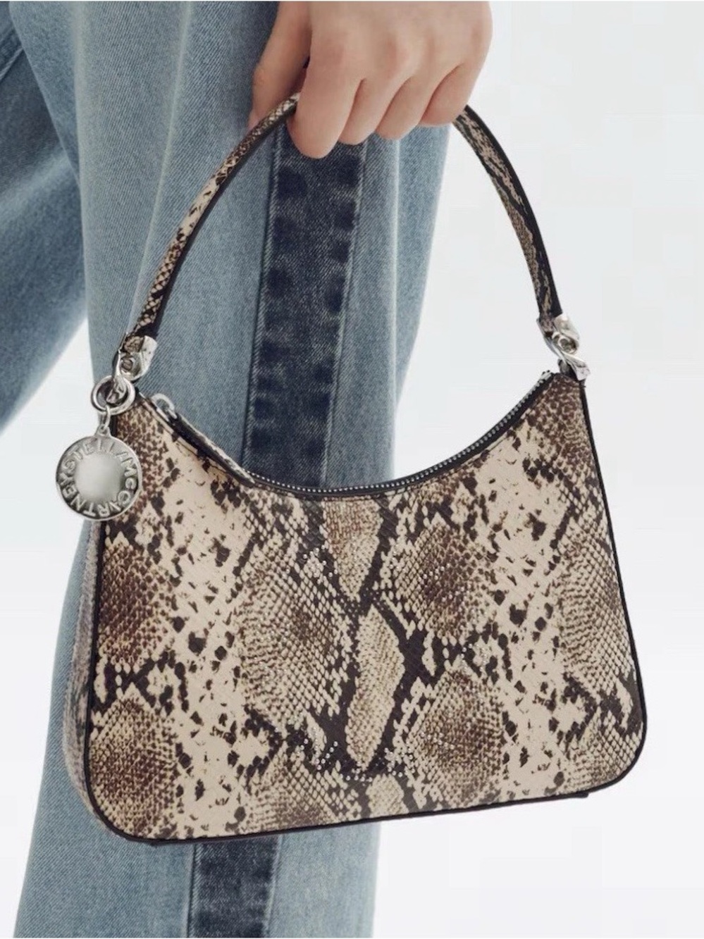 Stella McCartney for H&M Snakeskin Print Shoulder Bag, NWT, RARE